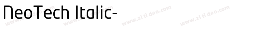 NeoTech Italic字体转换
